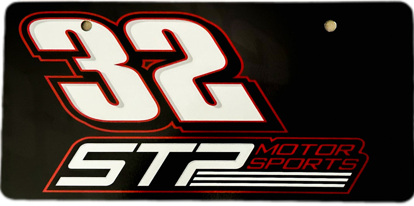 32 STP Motorsports License Plate