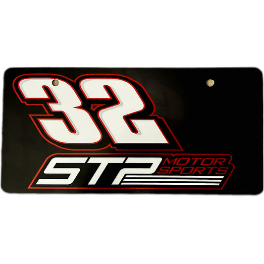 32 STP Motorsports License Plate